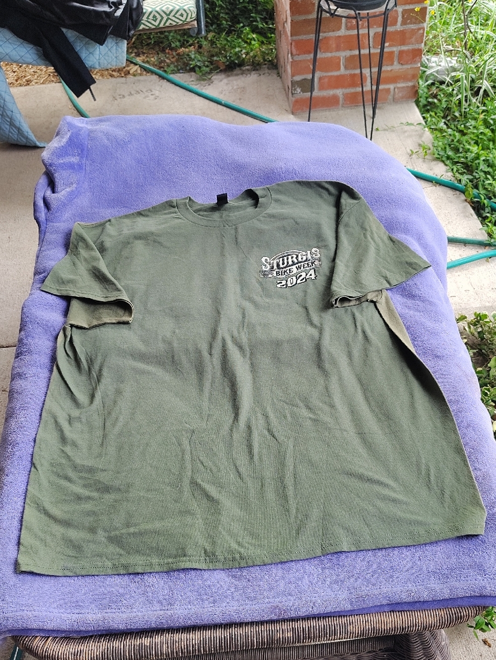 Gildan Olive Green Sturgis Bike Week 2024 Tee - Short Sleeve